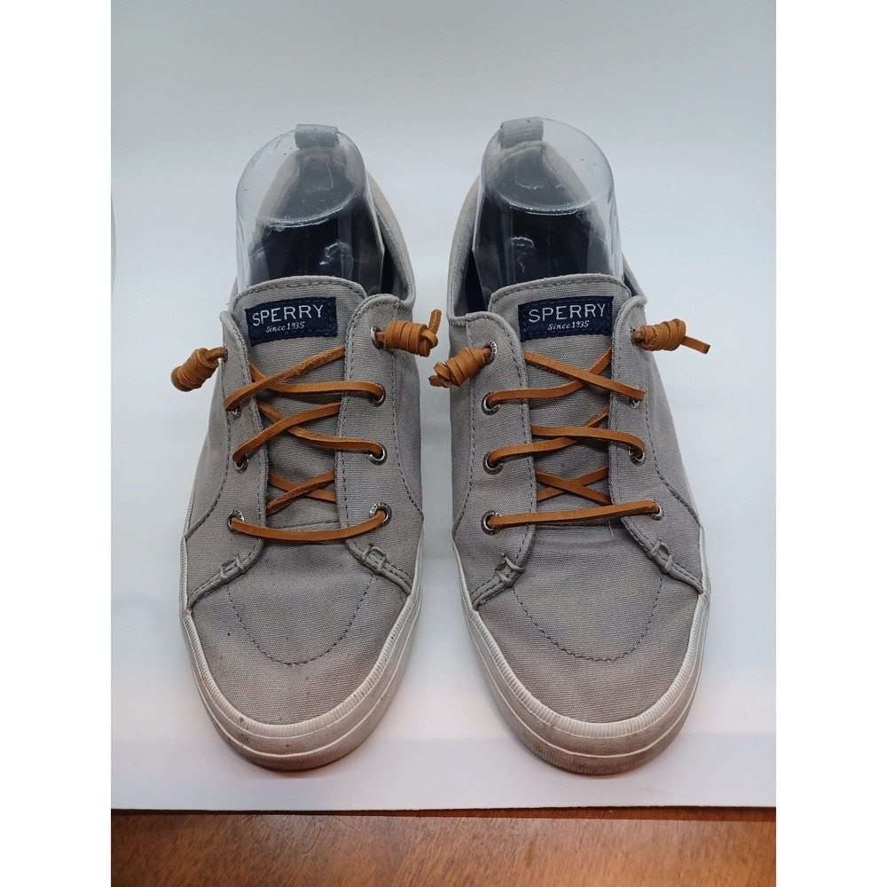 Sperry Topsider Crest Vibe Grey Slip-on Tennis Shoes Sneakers Boat Shoes 9